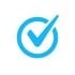 Blue checkmark
